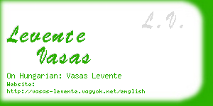 levente vasas business card